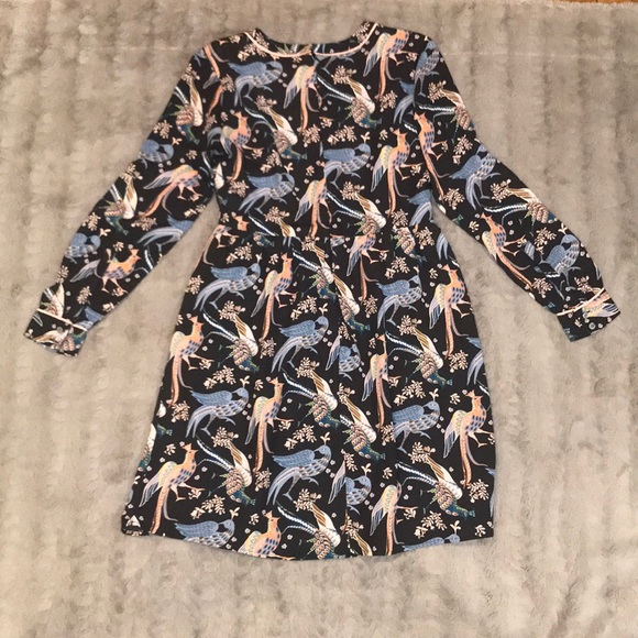 Loft Petite Birds Pattern Long Sleeved Size OP. - Picture 3 of 7